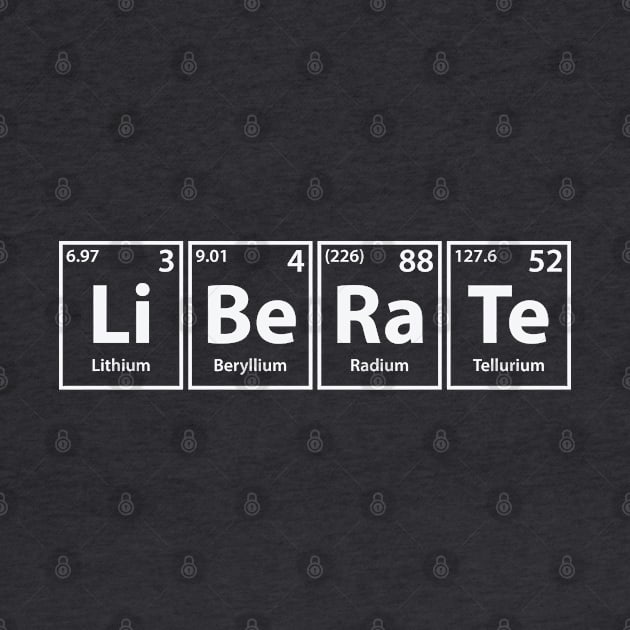 Liberate (Li-Be-Ra-Te) Periodic Elements Spelling by cerebrands